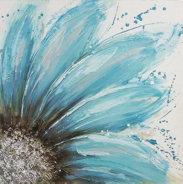 Blue Daisy painting